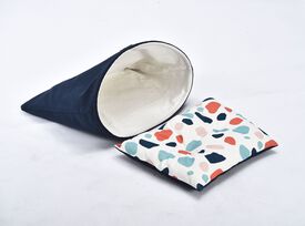 Animalis - Cachette Terazzo avec Coussin Amovible pour Chat