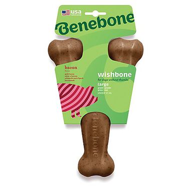 Benebone - Jouet Os à Mâcher Wishbone Bacon