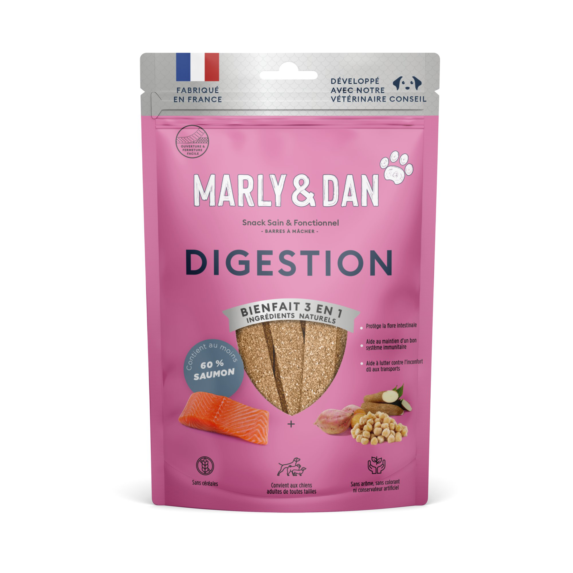Marly & Dan - Barres &agrave; M&acirc;cher Digestion - 80g Image num&eacute;ro 1
