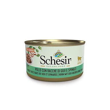 Schesir - Repas Salade Pokè au Poulet et Goji pour Chat - 85g