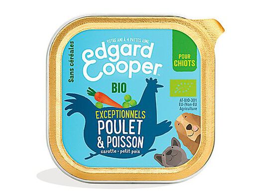 Edgard & Cooper - Barquette BIO au Poulet et Poisson pour Chiot - 100g image number null
