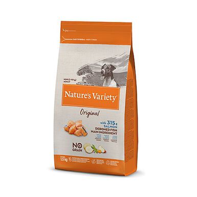 Nature's Variety - Croquettes Original Mini Adulte au Saumon pour Chien - 1,5Kg