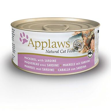 Applaws - Pâtée en Boîte Maquereau et Sardine pour Chat - 70g