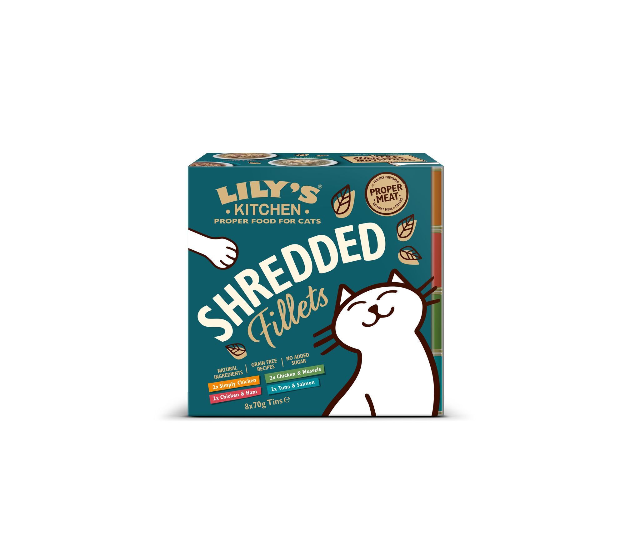 Lily's Kitchen - Multipack Shredded Fillets pour Chat - 8x70g Image num&eacute;ro 1