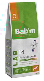 Bab'in - Croquettes Vétérinaires LAB Perte de Poids pour Chien Medium & Maxi