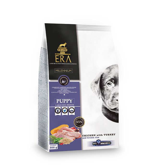 Era - Croquettes Millennium Poulet et Dinde Chiots de Grandes Races - 500g Image num&eacute;ro 1