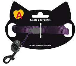 Animalis - Laisse Basic de 1,2m pour Chat - Violet Image num&eacute;ro 1