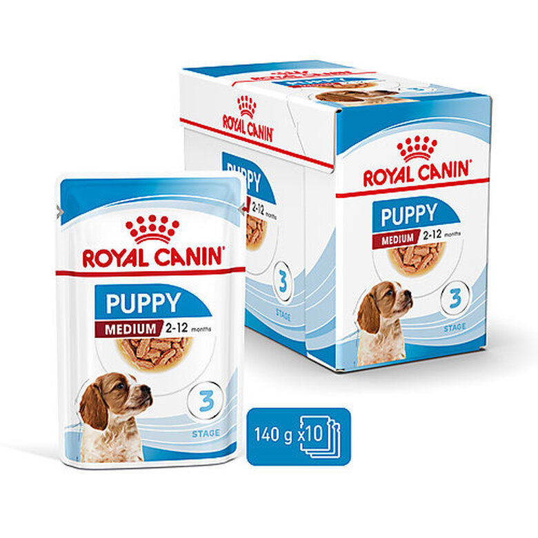 Royal Canin - Sachets Puppy Medium en Sauce pour Chiot - 10x140g Image numéro 1 Royal Canin - Sachets Puppy Medium en Sauce pour Chiot - 10x140g Image numéro 1
