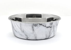 Animalis - Gamelle en Inox Antidérapante Marble pour Chiens
