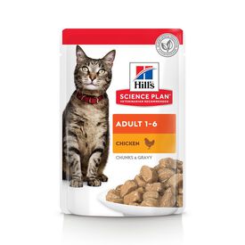 Hill's - Sachet Repas Science Plan pour Chat Adulte au Poulet - 85g