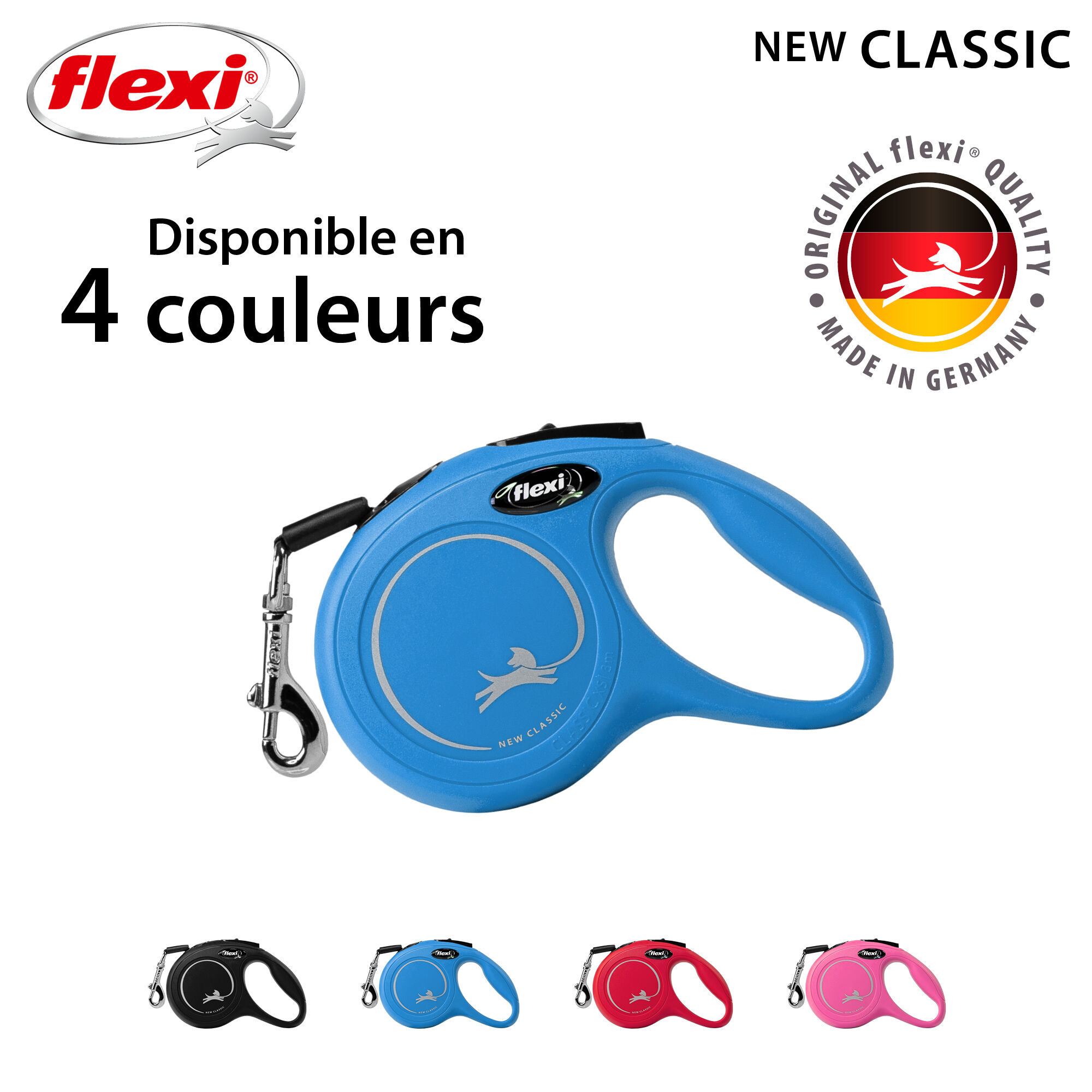 Flexi - Laisse Classic avec Sangle pour Chien Bleu - XS (3m) Image num&eacute;ro 7