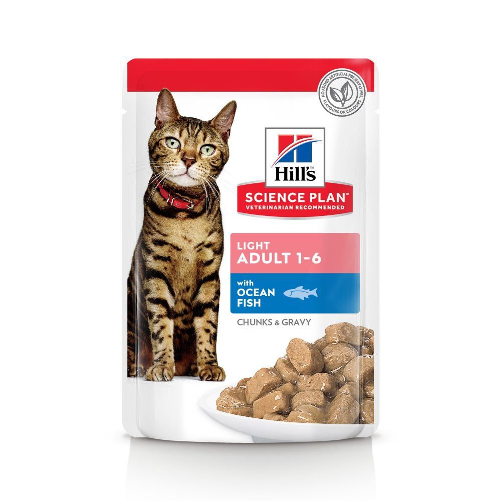 Hill's Science Plan - Adult Light Sachets Repas Pour Chat Poulet Et Poisson  - 12x85g Image num&eacute;ro 3