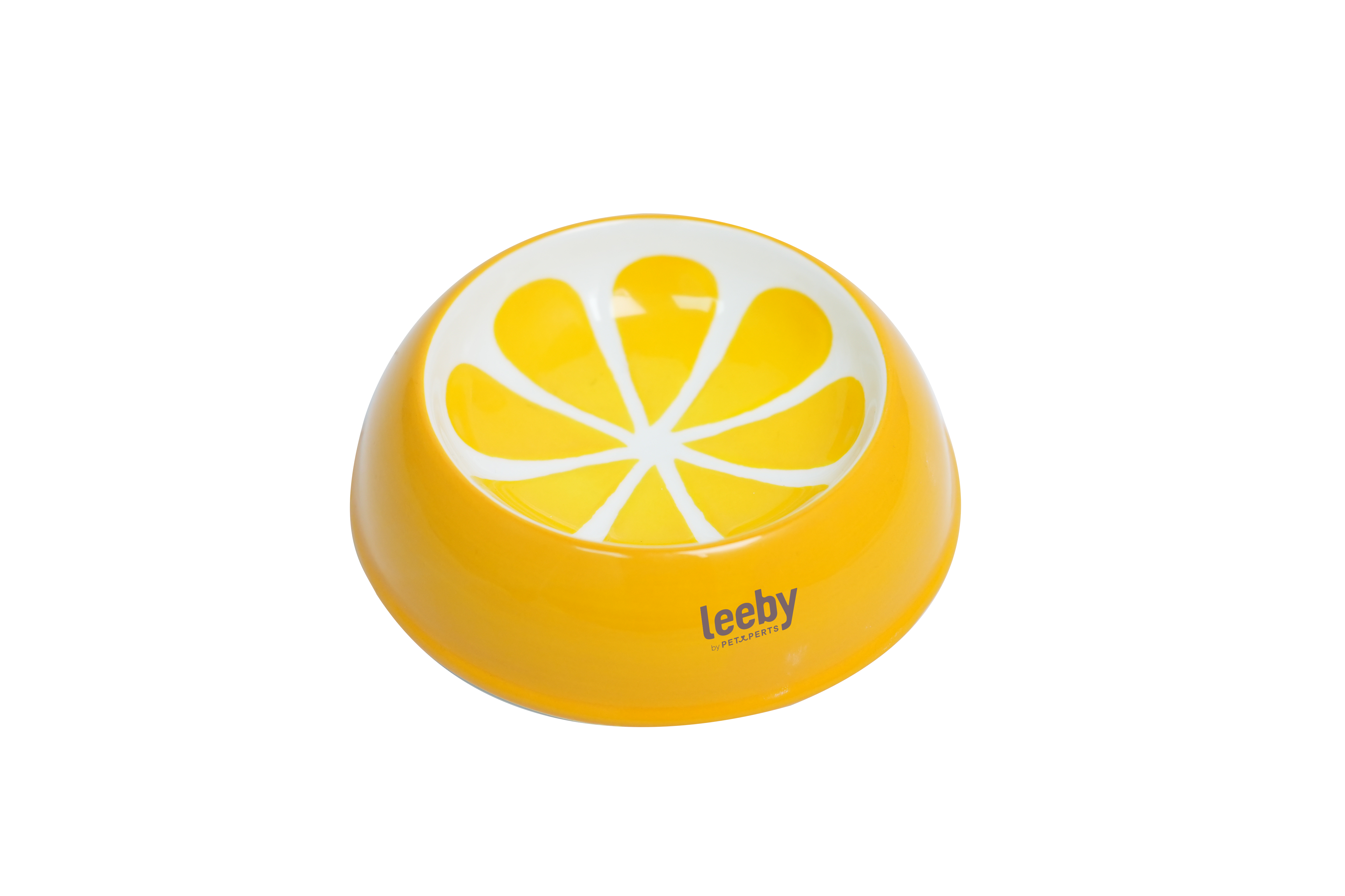 Leeby - Gamelle Design Citron en C&eacute;ramique pour Chats - 150ml Image num&eacute;ro 3