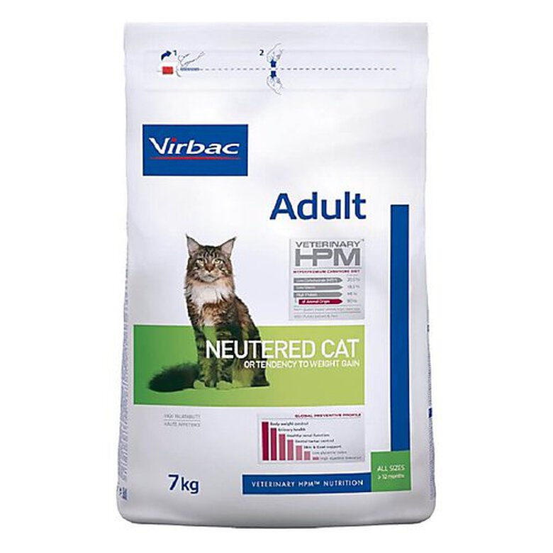 Virbac - Croquettes Veterinary HPM Adult Neutered pour Chats - 7Kg image number null