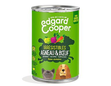 Edgard & Cooper - Boîte à l'Agneau et Bœuf pour Chien - 400g