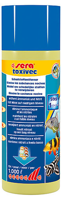 Sera - Élimine les Substances Nocives Toxivec pour Aquarium - 250ml image number null