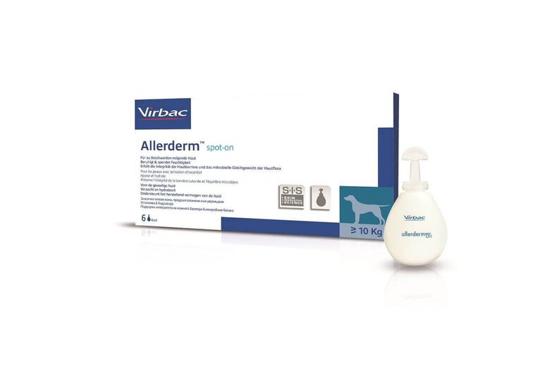 Virbac - Pipettes Allerderm Pelage Chiens et Chats +10Kg - 6x4ml image number null