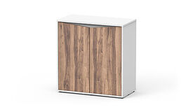 Aquatlantis - Meuble Prestige 80 - Blanc Portes Bois