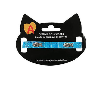 Animalis - Collier Fantaisie Poisson pour Chat - Bleu