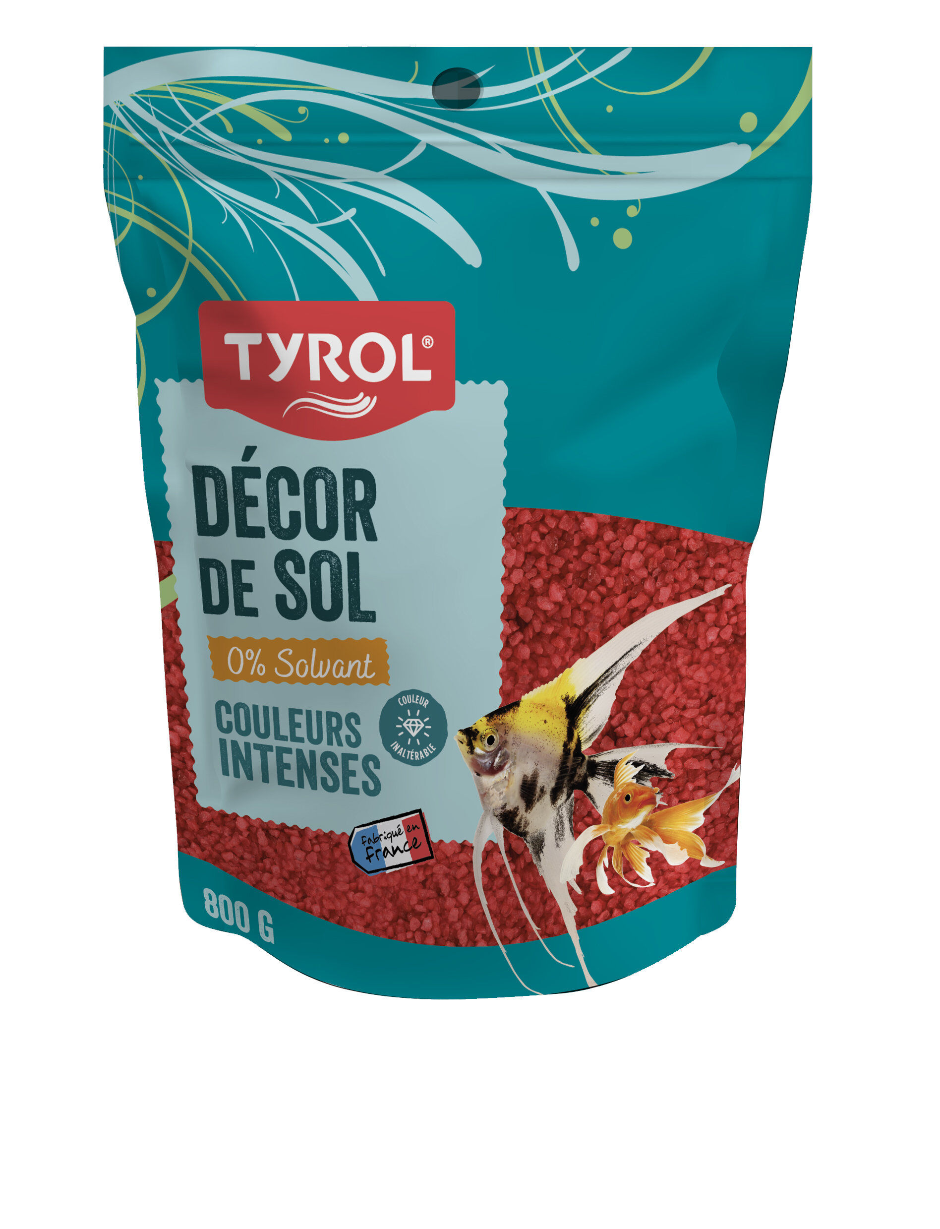 Tyrol - Quartz Fluo Rouge pour Aquarium - 800g Image num&eacute;ro 1