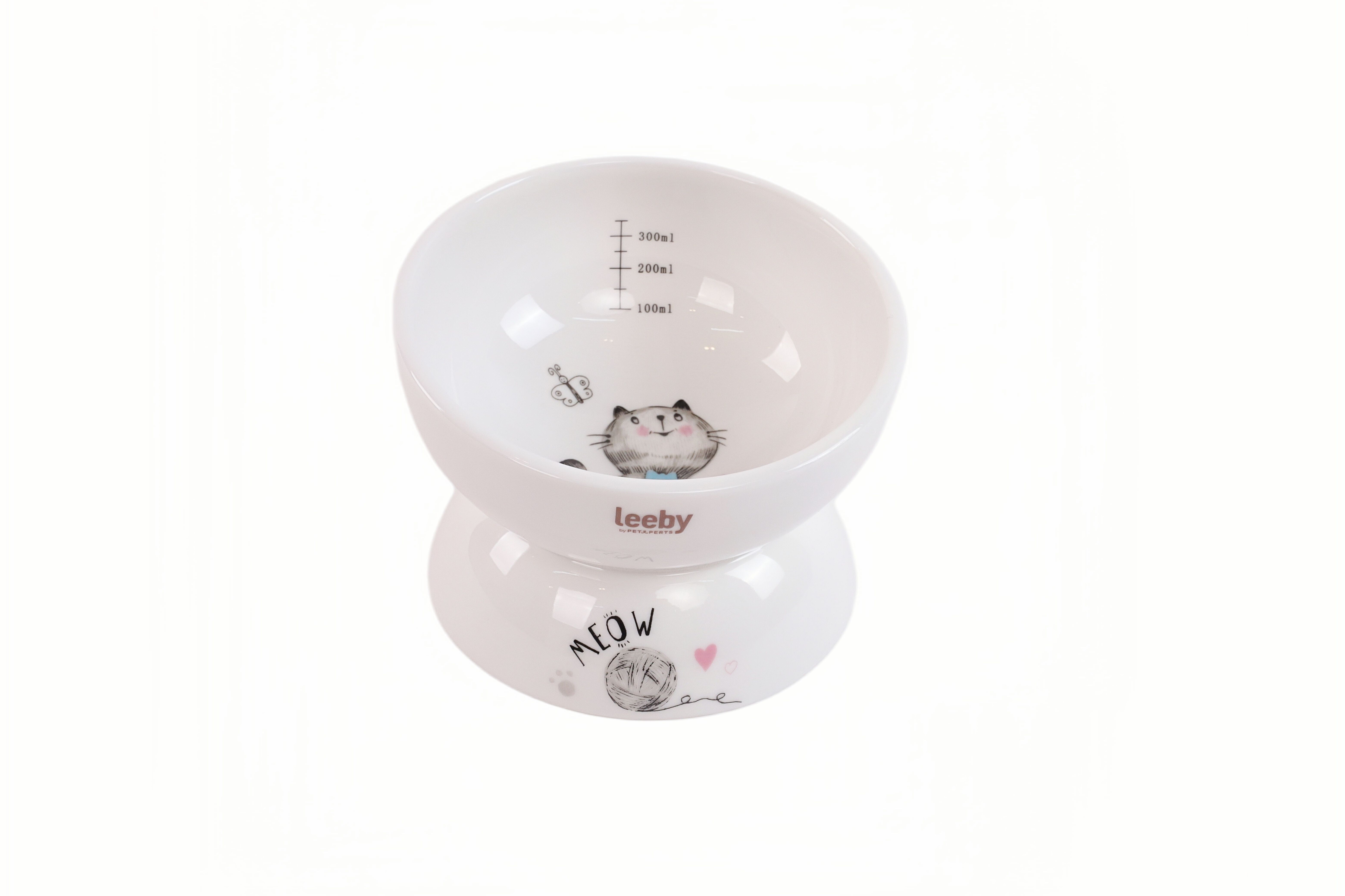 Leeby - Gamelle Sur&eacute;lev&eacute;e Inclin&eacute;e en C&eacute;ramique pour Chats - 300ml Image num&eacute;ro 3