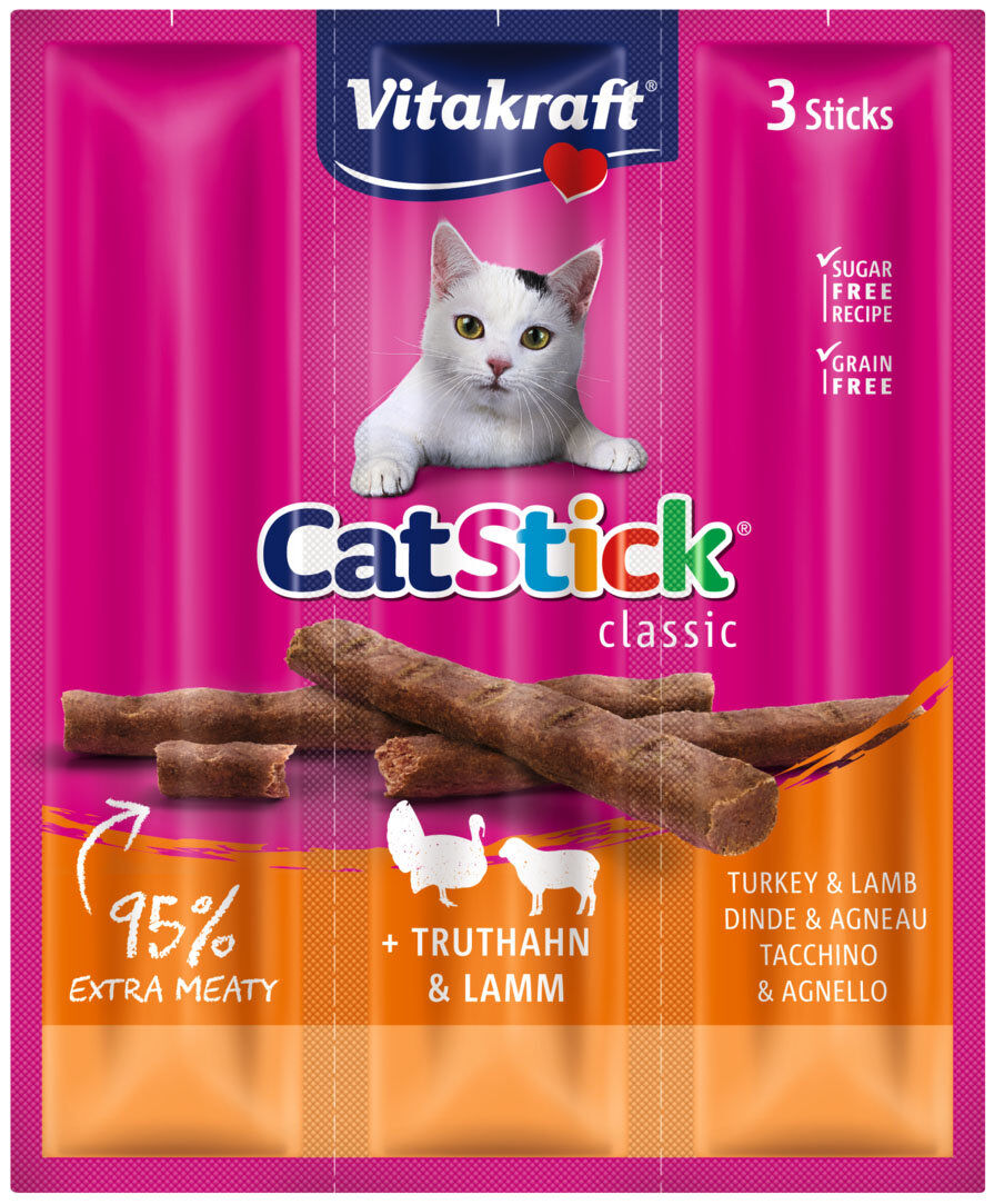 Vitakraft - Friandises Cat Stick Mini &agrave; la Dinde pour Chats - x3 Image num&eacute;ro 1
