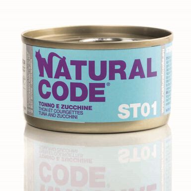 Natural Code - Pâtée Thon et Courgettes ST01 pour Chats - 85g