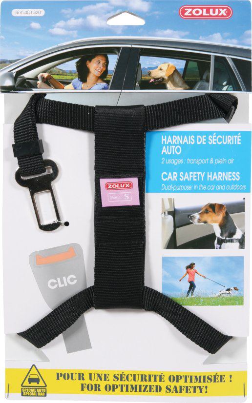 Zolux - Harnais de S&eacute;curit&eacute; Auto pour Chien - S Image num&eacute;ro 1