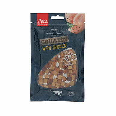 Pets Unlimited - Grillers avec Poulet Naturel pour Chat - 50g