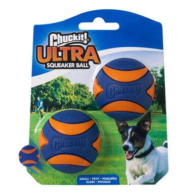 ChuckIt! - Pack 2 Balles Ultra Squeaker Ball pour Chiens - S