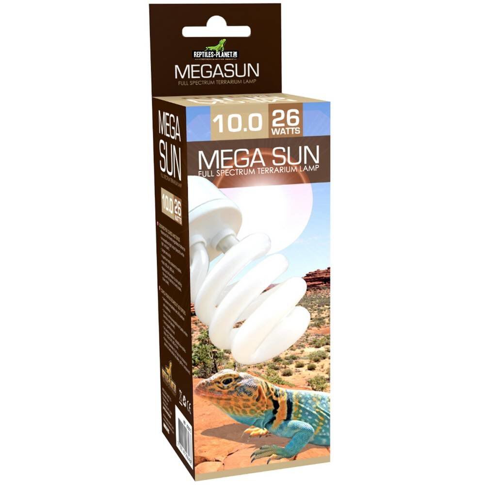 Reptiles Planet - Ampoule Mega Sun UVB 10.0  pour Terrarium - 26W Image num&eacute;ro 1