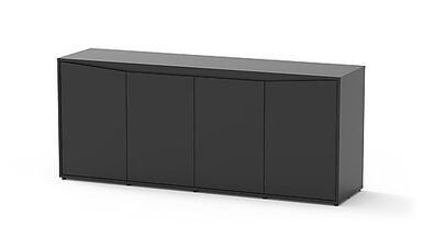 Aquatlantis - Meuble SPLENDID 200 Noir pour Aquarium - 200x50x83cm