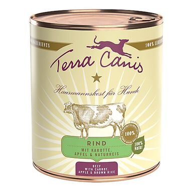 Terra Canis - Aliment Naturel Classic au Bœuf Carottes pour Chiens - 800g