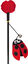 Flamingo - Jouet Happy Bug Canne à Pêche Pompon Coccinelle pour Chats - Indicateur image numéro 2