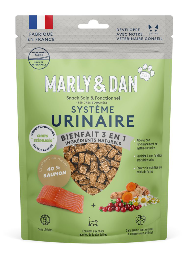 Marly & Dan - Tendres Bouch&eacute;es Urinaire pour Chats - 40g Image num&eacute;ro 1