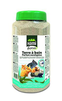 Hamiform - Terre à Bain Parfum Eucalyptus pour Rongeur - 1,6L