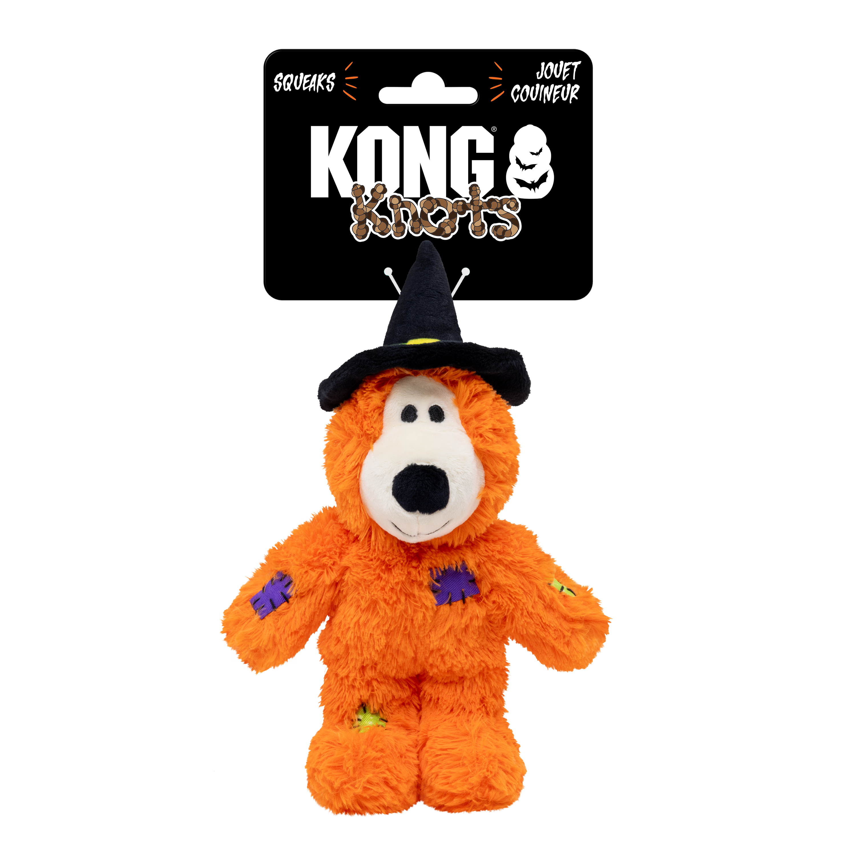 Kong - Jouet Peluche Halloween Ours Sorcier Orange pour Chiens - S/M Image num&eacute;ro 1