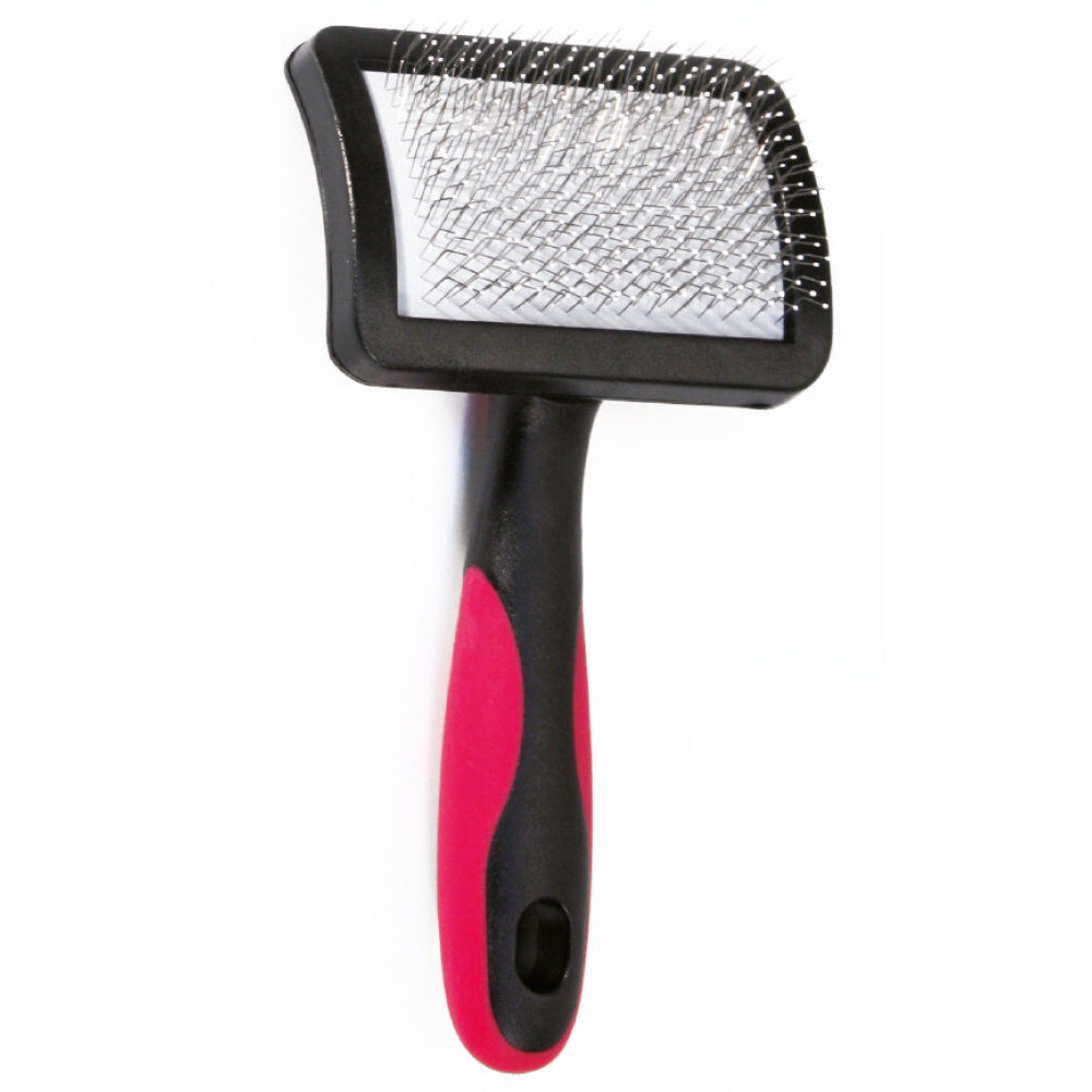 Croci - Brosse Double Carder Vanity Poils Long Plastique pour Chiens - S Image num&eacute;ro 1