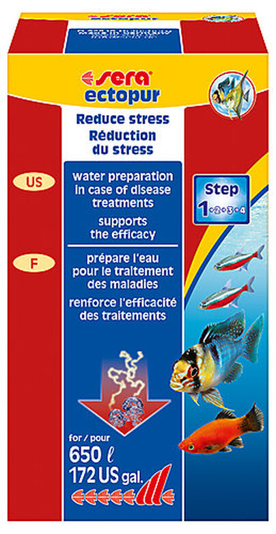 Sera - Réduction du Stress pour le Traitement des Maladies Ectopur pour Aquarium - 130g image number null