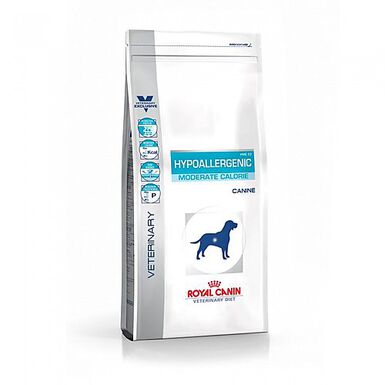 Royal Canin - Croquettes Veterinary Diet Hypoallergenic Moderate Calorie pour Chien - 1,5Kg