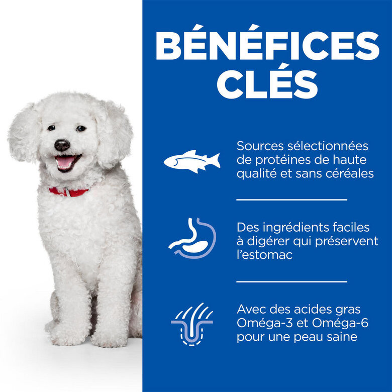 Hill's Science Plan - Hypoallergenic Adult Croquettes Pour Petit Chien Adulte Au Saumon  -  1,5kg Image numéro 3 Hill's Science Plan - Hypoallergenic Adult Croquettes Pour Petit Chien Adulte Au Saumon  -  1,5kg Image numéro 3