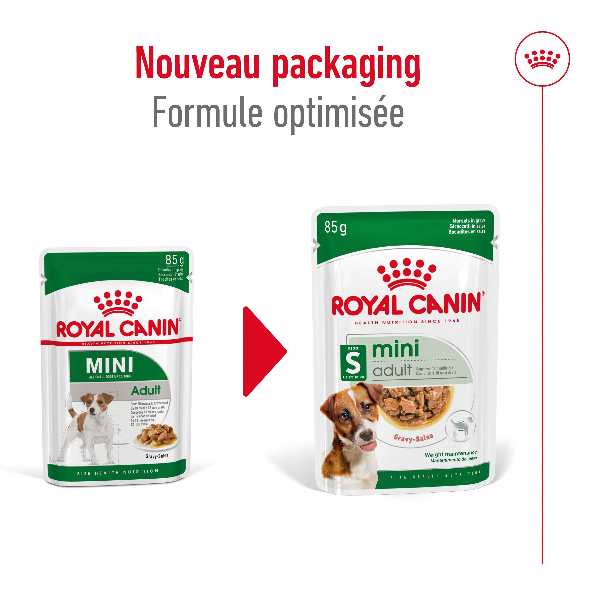 Royal Canin - Sachets Mini Adult en Sauce pour Chien - 12X85g Image num&eacute;ro 9
