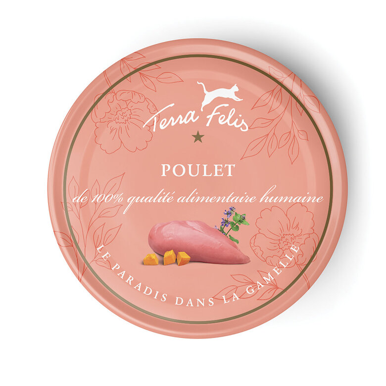 Terra Felis - Aliment Naturel au Poulet pour Chats - 80g Image numéro 2 Terra Felis - Aliment Naturel au Poulet pour Chats - 80g Image numéro 2