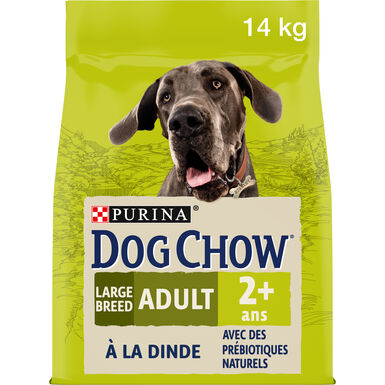 Dog Chow - Chien Adult Large Breed avec de la Dinde - 14 KG - Croquettes pour chien adulte
