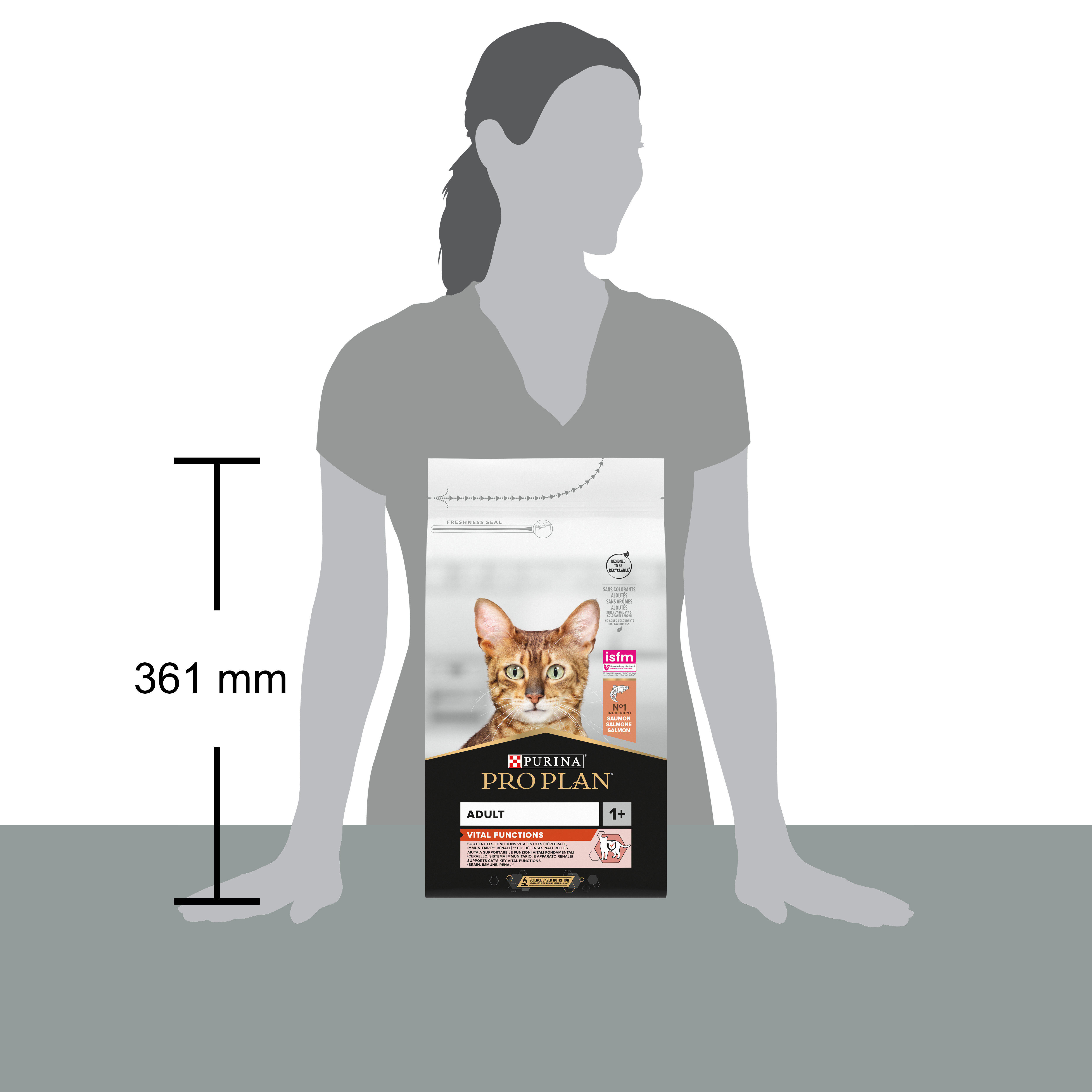 Pro Plan - Croquettes Adult au Saumon pour Chat Adulte - 1,5Kg Image num&eacute;ro 6