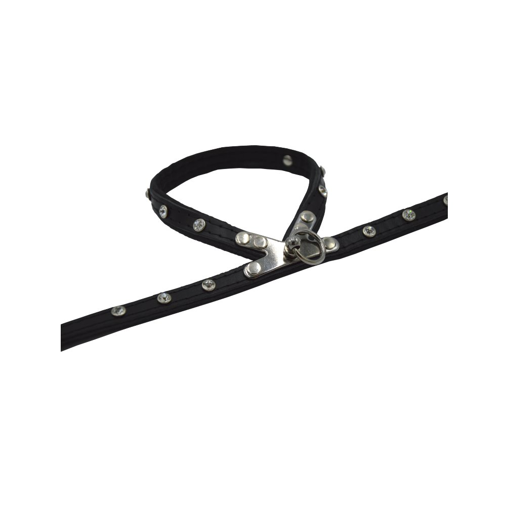 Comme Un Roi - Harnais Cuir So Chic Noir pour Chien - L Image num&eacute;ro 2