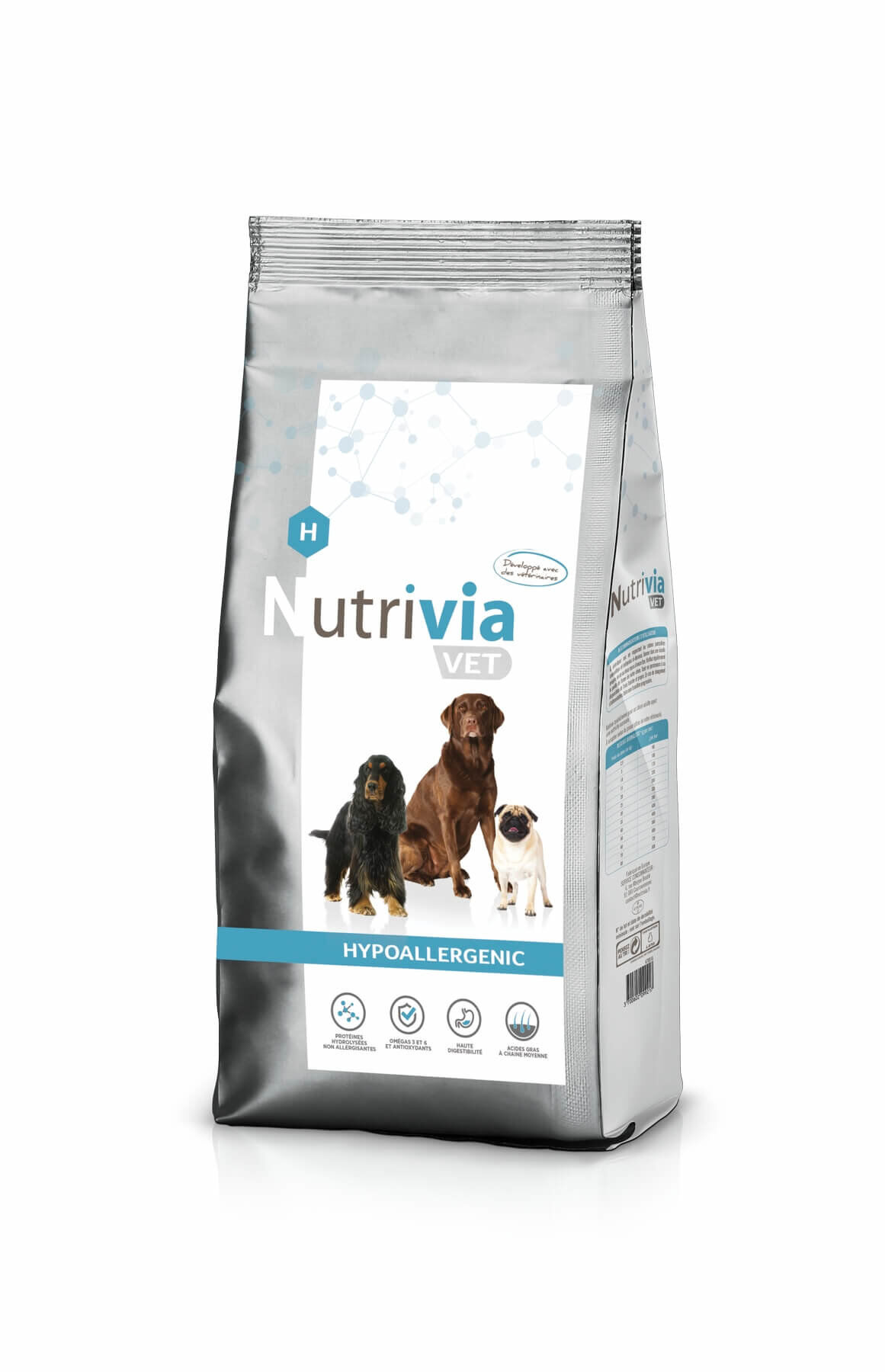 Nutrivia Vet - Croquettes Hypoallergenic pour Chiens - 8Kg Image num&eacute;ro 1