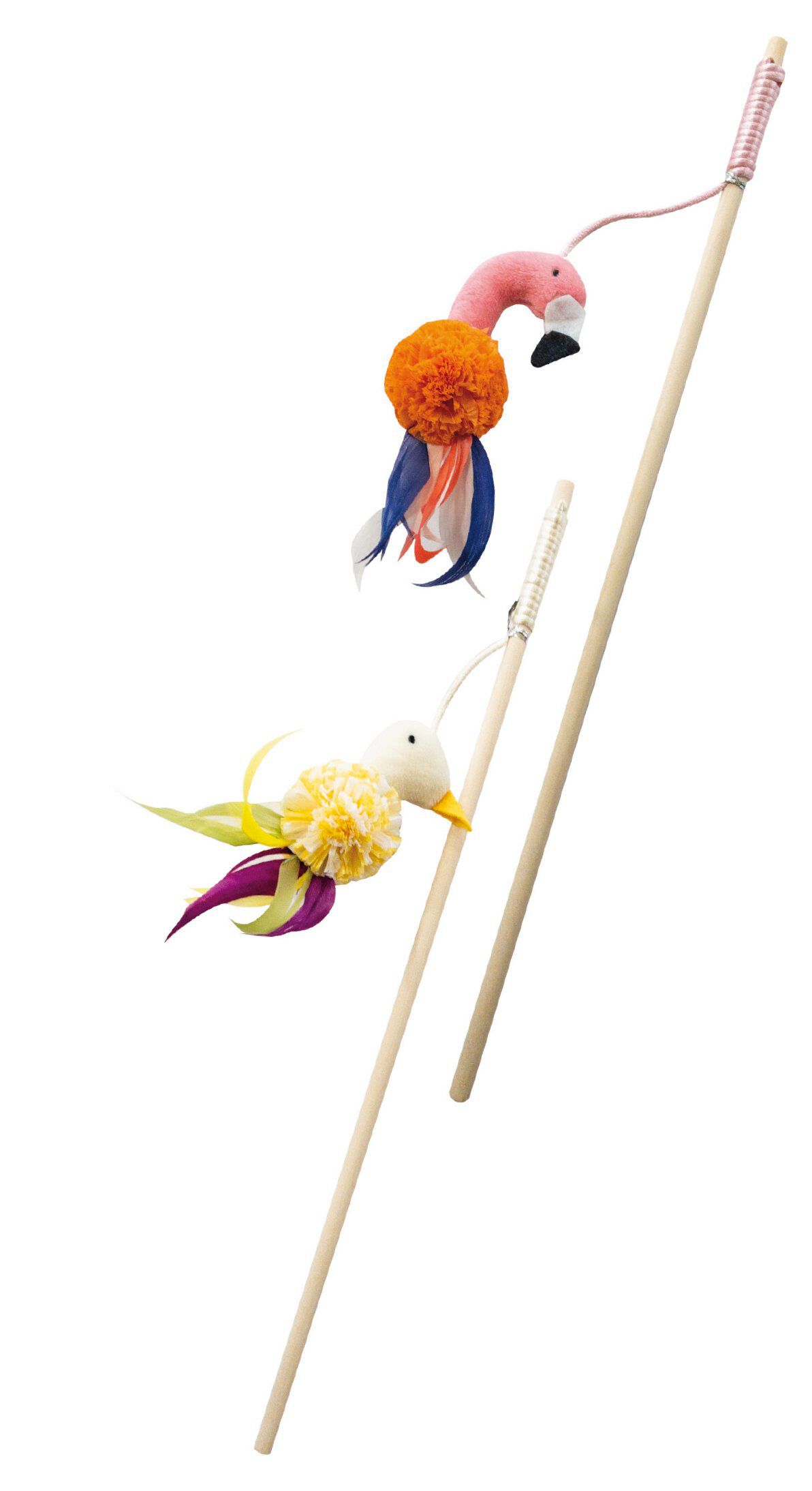 Croci - Jouet Canne &agrave; P&ecirc;che Oiseaux pour Chats - 40cm Image num&eacute;ro 1