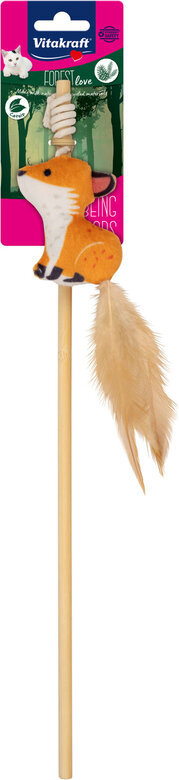 Vitakraft - Canne À Pêche Bambou + Renard - 40cm Image numéro 1 Vitakraft - Canne À Pêche Bambou + Renard - 40cm Image numéro 1