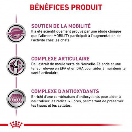 Royal Canin - Croquettes Veterinary Diet Mobility pour Chat - 2Kg Image num&eacute;ro 5